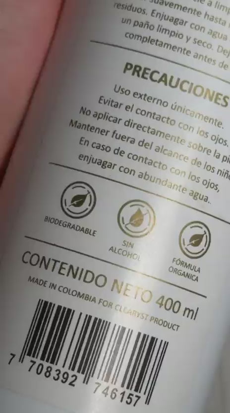Clearyst – Limpiador Orgánico y Biodegradable para Accesorios de Maquillaje